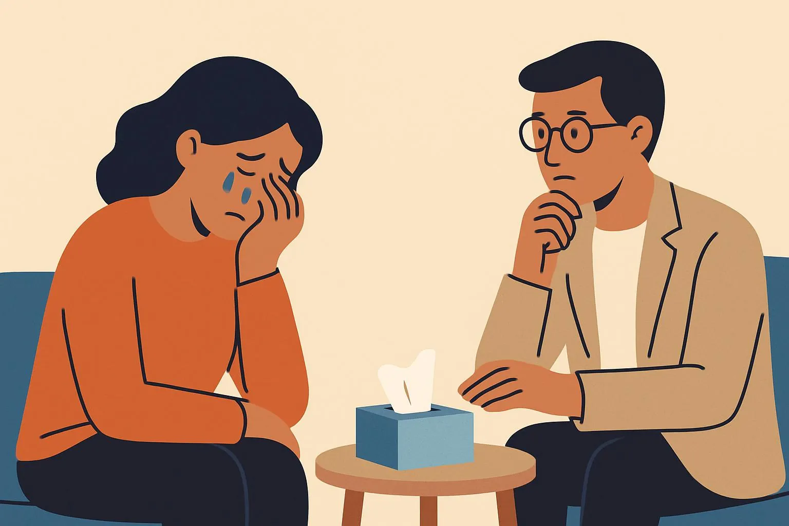 상담 중 눈물이 터진 내담자, 휴지를 건네야 할까 기다려야 할까? (타이밍의 미학)