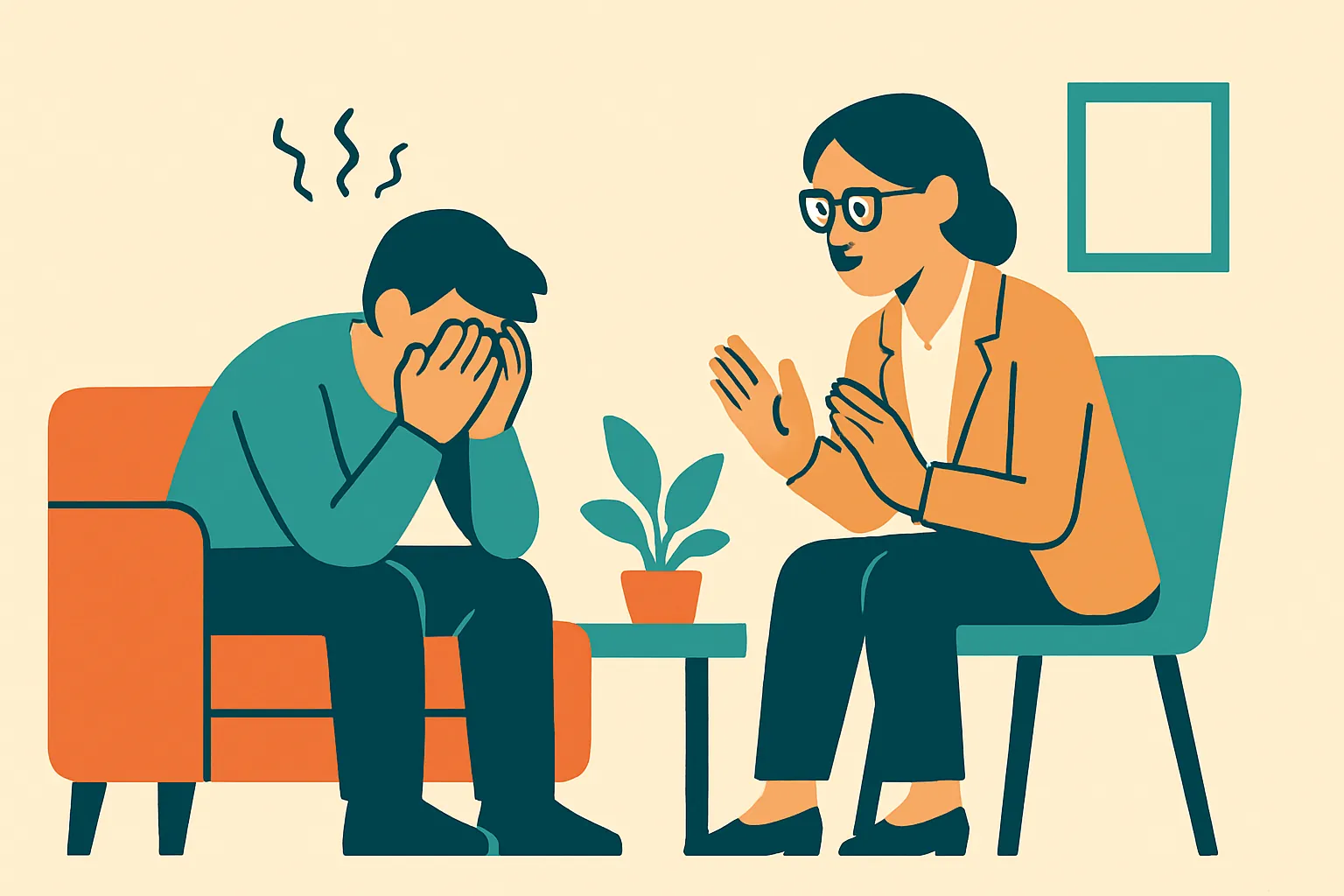 공황장애 내담자가 상담실에서 과호흡(Hyperventilation)이 왔을 때 즉각적인 응급 처치