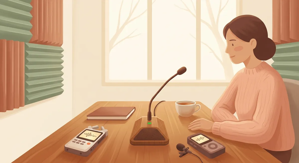 수련 회기 녹음 장비 비교 — 축어록·보안 기준 6가지